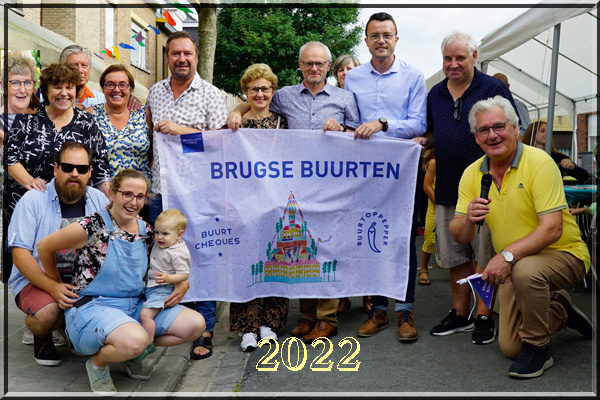 In 2022 ontvangt het buurtcomité van de Walraetstraat-Assebroek een nieuwe vlag " Brugse Buurten".