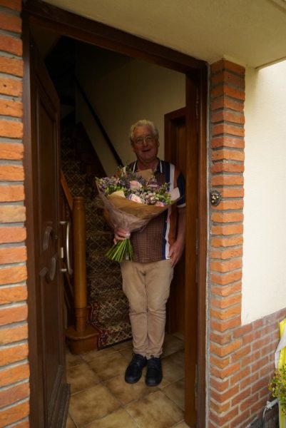  Boeketje bloemen voor Sonja. 