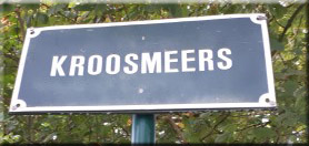 Straatbord Kroosmeers.